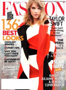 Taylor Swift in Fashion Magazine cover