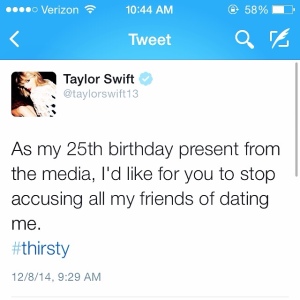 Taylor Swift's Birthday wish