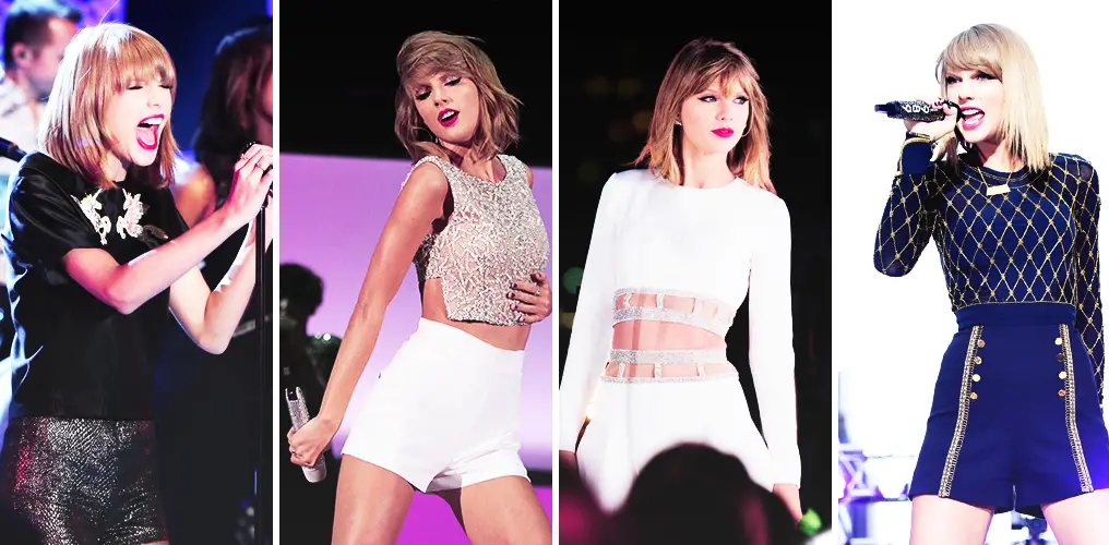 A Look at Taylor Swift Fashions Throughout Stage Performances in 2014 ...