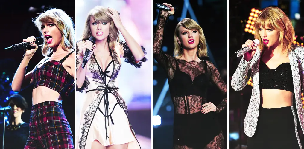 A Look at Taylor Swift Fashions Throughout Stage Performances in 2014 ...