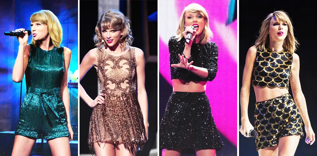 A Look at Taylor Swift Fashions Throughout Stage Performances in 2014 ...