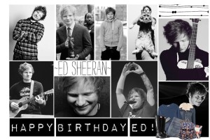 Fan made birthday wishes to Ed Sheeran.