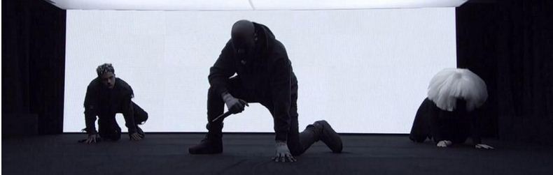 kanye west performs "wolves" on SNL 40