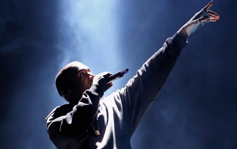kanye west perform new untitled track at KOKO London with Vic Mensa
