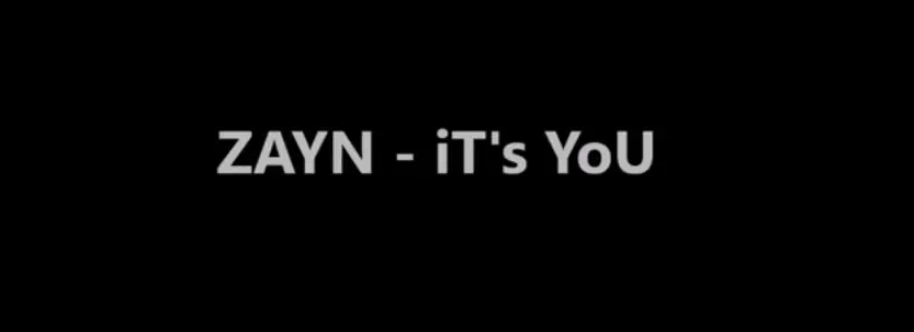 zayn it's you single music video