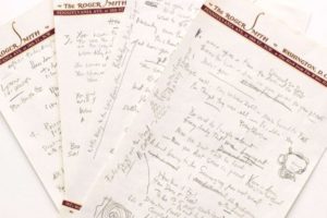 Handwritten draft of "Like A Rolling Stone" written by Bob Dylan himself