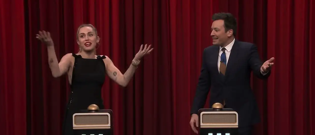 miley cyrus jimmy fallon name that song challenge live