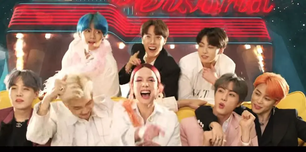 bts boy with luv halsey video
